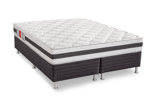 Confira o Conjunto Box Queen Espuma D45 Max Saúde Premium - reconflex