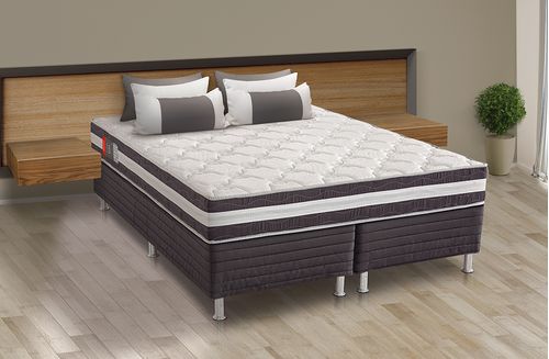 Conjunto Box Queen Max Saúde Premium - Espuma D33 - 158x198x66